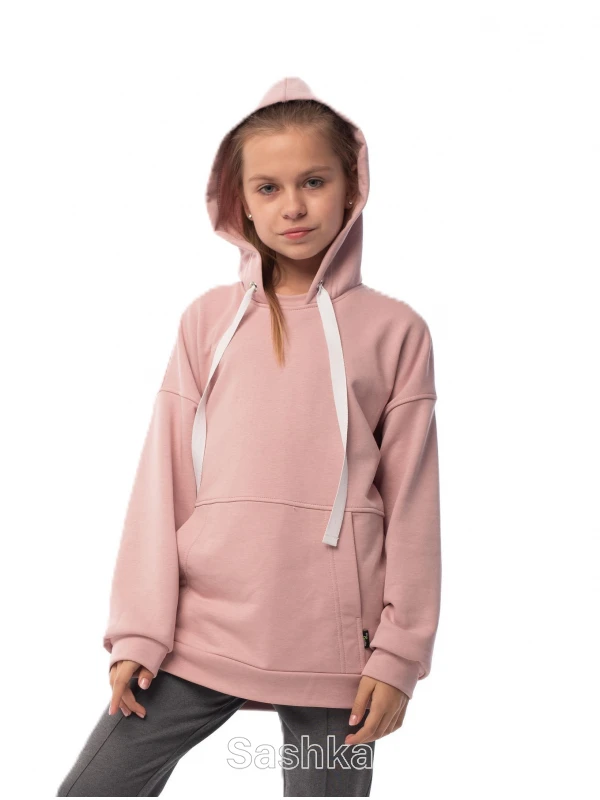 Худі для дівчинки Oversize рожеве